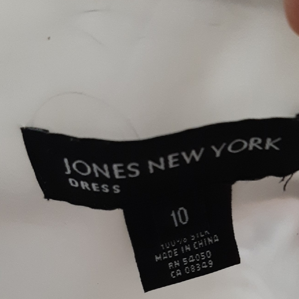 Jones New York Backless Patchwork Dress - Cream A… - image 3